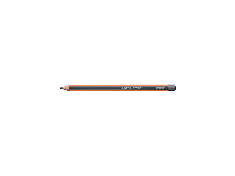Maped Crayon de papier BLACK'PEPS JUMBO, avec gomme
