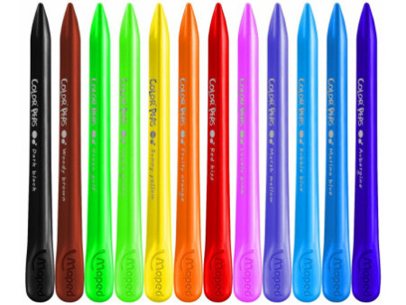 Maped Crayon de cire COLOR'PEPS WAX, étui en carton de 24