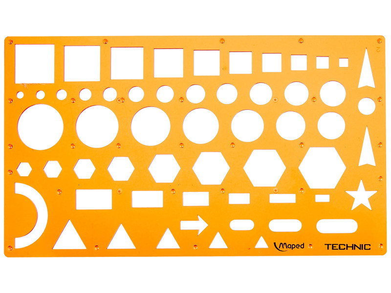 Maped Gabarit NORMOGRAPHE TECHNIC, orange