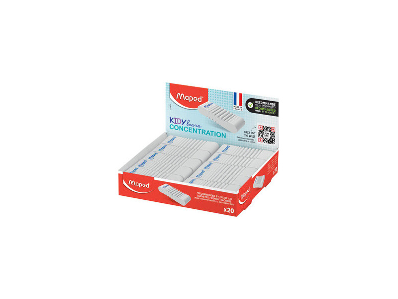 Maped Gomme en plastique KIDY learn CONCENTRATION,présentoir