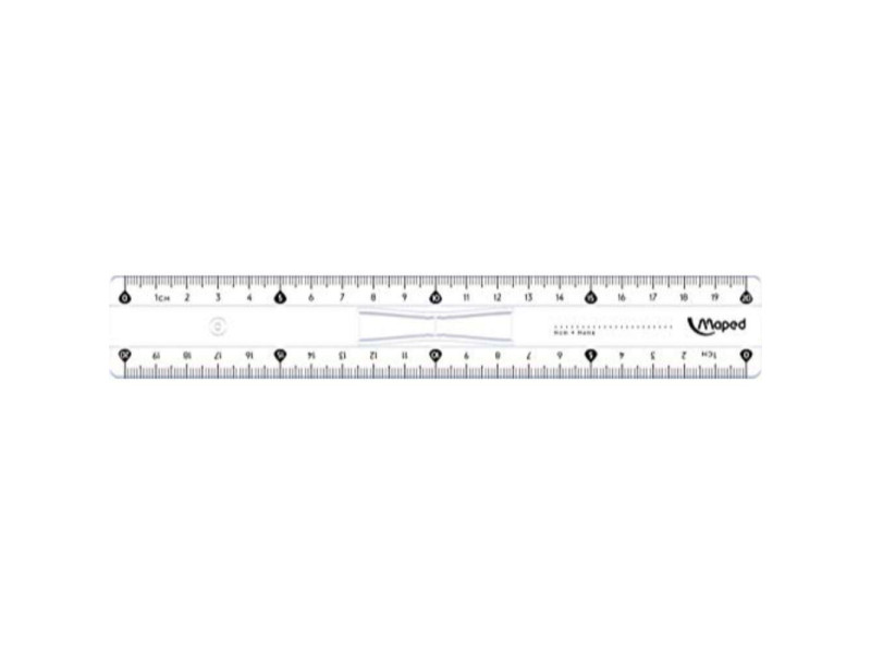 Maped Règle plate Start 146, 200 mm, en plastique, avec