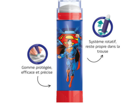 Maped Gomme en plastique SUPERMAN + gomme de rechange