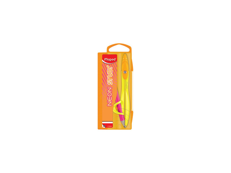 Maped Coffret de compas STUDY NEON, assorti