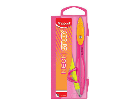 Maped Coffret de compas STUDY NEON, assorti