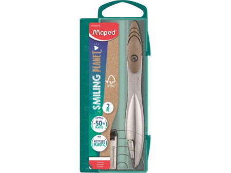 Maped Coffret compas STUDY SMILING PLANET, 2 pièces