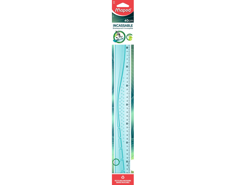 Maped règle plate Flex, 400 mm, en plastique, incassable