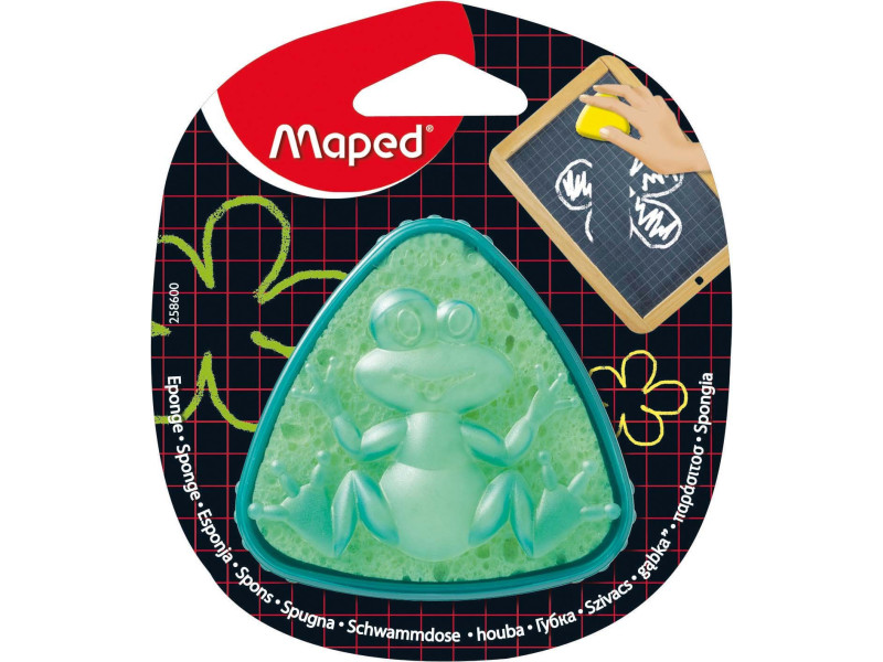 Maped Eponge pour ardoise,en boîte 'grenouille',triangulaire