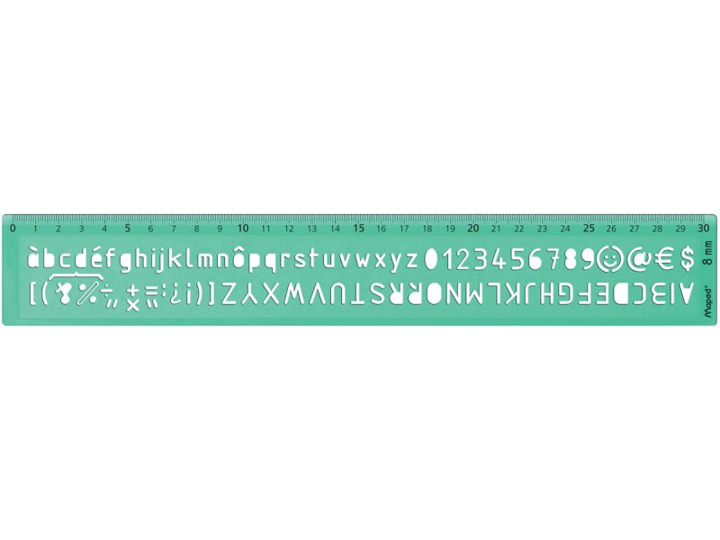 Maped Trace-lettres, hauteur de caractère: 8mm, vert