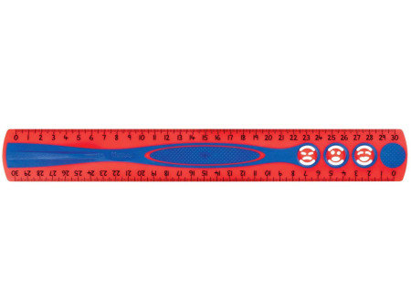Maped Règle plate Kidy Grip, 300 mm, en plastique