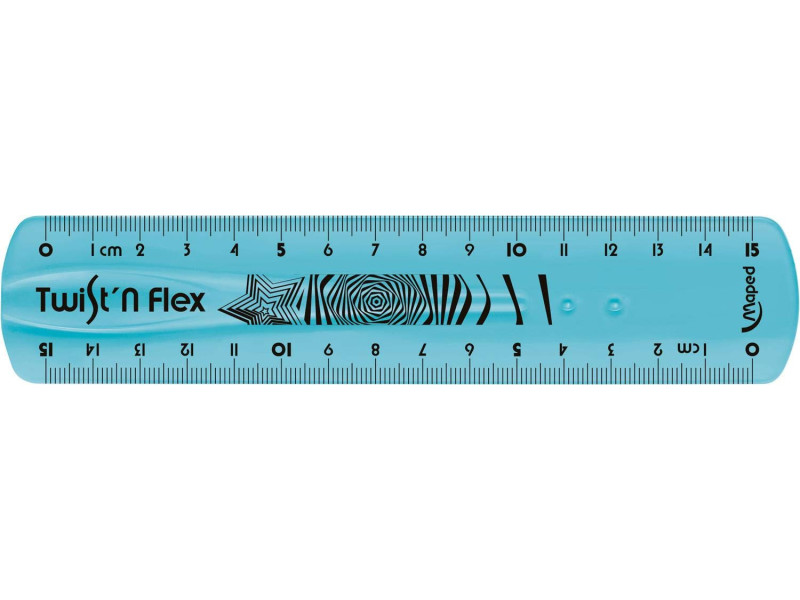 Maped Règle plate Twist'n Flex, 150 mm, incassable, flexible