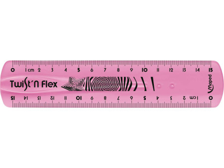 Maped Règle plate Twist'n Flex, 150 mm, incassable, flexible