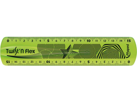 Maped Règle plate Twist'n Flex, 150 mm, incassable, flexible