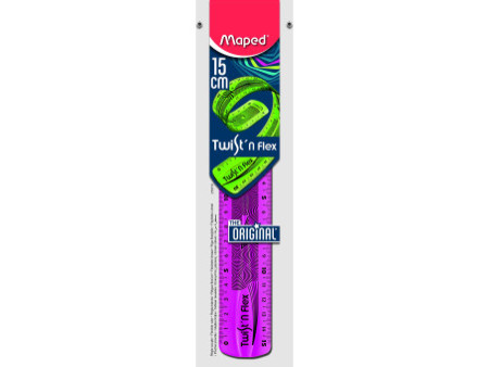 Maped Règle plate Twist'n Flex, 150 mm, incassable, flexible