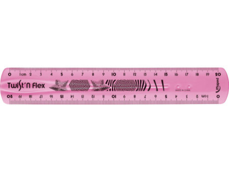 Maped Règle plate Twist'n Flex, 200 mm, incassable, flexible