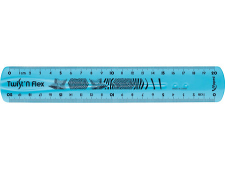 Maped Règle plate Twist'n Flex, 200 mm, incassable, flexible