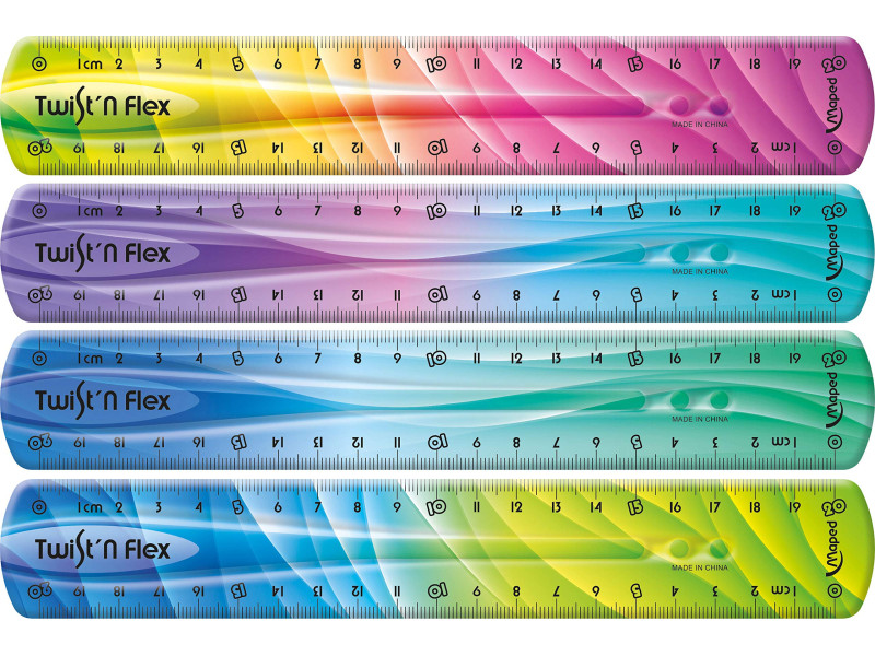 Maped Règle plate Twist'n Flex DECOR, 200 mm, incassable