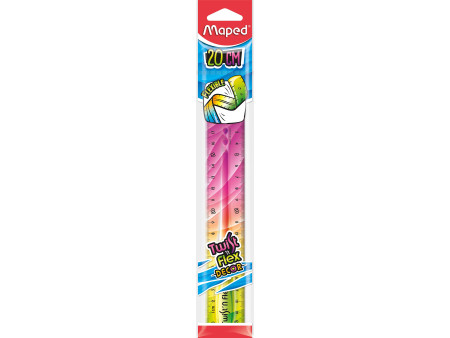 Maped Règle plate Twist'n Flex DECOR, 200 mm, incassable