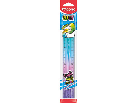 Maped Règle plate Twist'n Flex DECOR, 200 mm, incassable