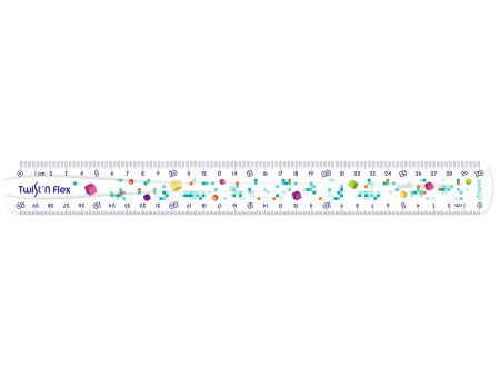 Maped Règle plate Twist'n Flex PIXEL PARTY, 300 mm