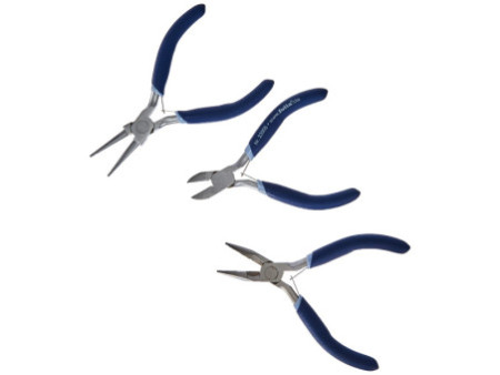 folia Set de pinces pour pierres décoratives, 3 pièces, bleu