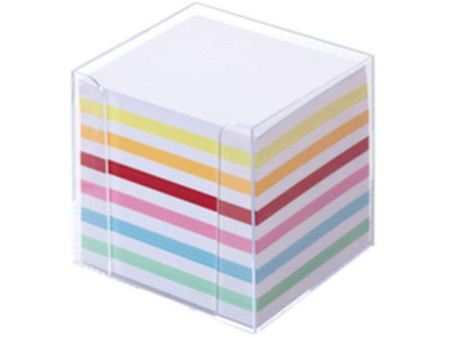 folia Bloc cube avec boîtier, plastique, transparent fumé