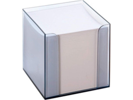 folia Bloc cube avec boîtier, plastique, transparent fumé