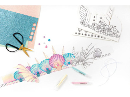 folia Kit de chapeaux pour enfant 'CONTE', carton, blanc