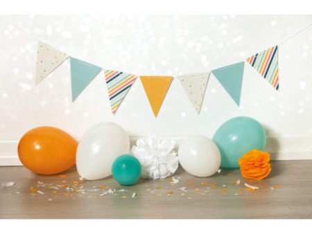 folia Guirlande de fanions 'Mix & Match', en carton imprimé