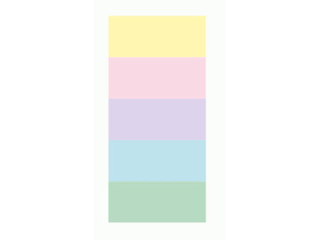folia Ruban adhésif décoratif Washi-Tape UNIPASTEL, kit de 5