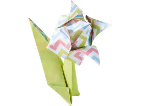 folia Feuille de papier à plier FLEURS, 170 feuilles