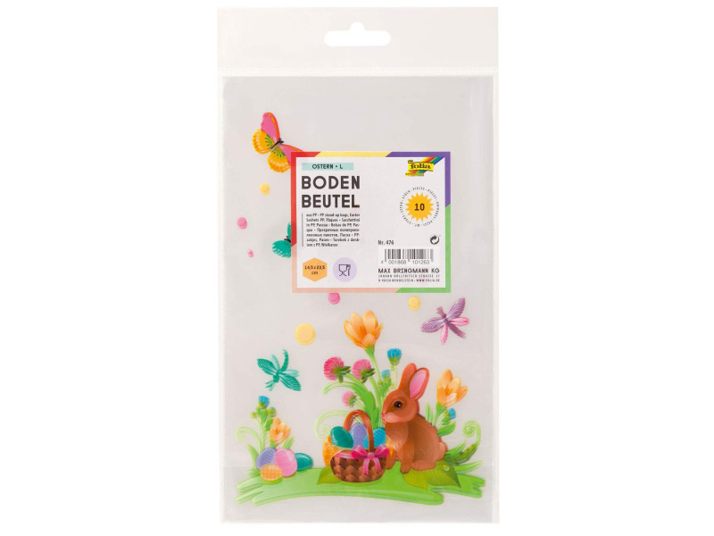 folia Sachet à fond plat 'Pâques' dimensions:(L)145x(H)235mm