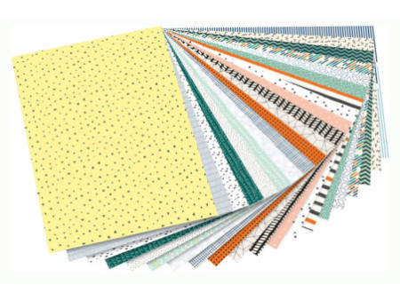 folia Bloc de papier à motifs 'Minimaliste', 240 x 340 mm