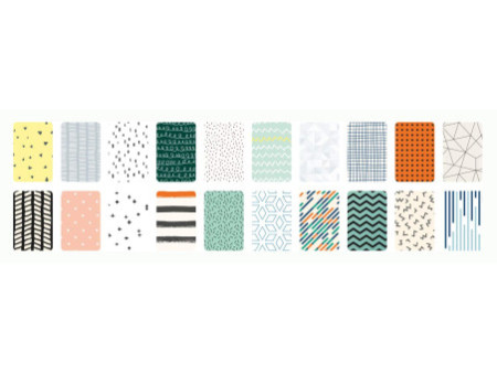 folia Bloc de papier à motifs 'Minimaliste', 240 x 340 mm