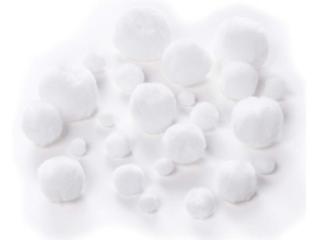 folia Pompons, 30 pièces, blanc