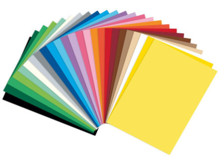 folia Carton de bricolage, A4, 300 g/m2, 25 couleurs