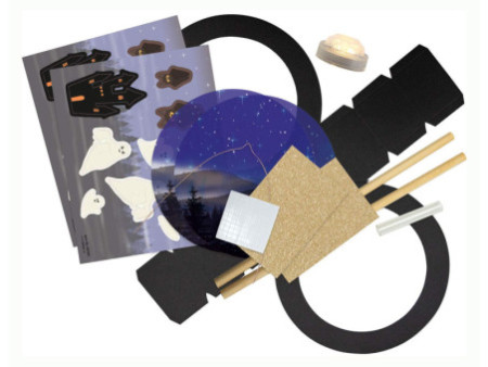 folia Kit de fabrication de lanterne 'Fantôme', noir