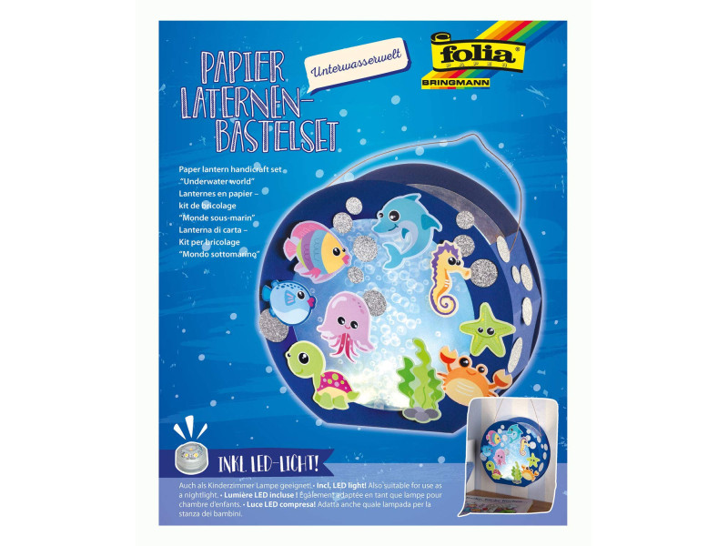 folia Kit de lanterne 'Monde sous-marin', bleu