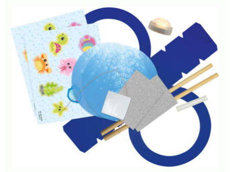 folia Kit de lanterne 'Monde sous-marin', bleu