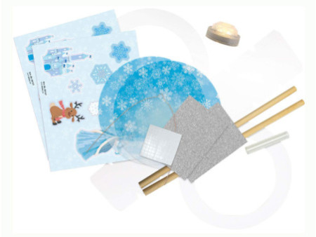 folia Kit lanterne à fabriquer 'Princesse des glaces', blanc