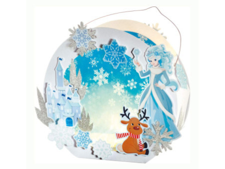 folia Kit lanterne à fabriquer 'Princesse des glaces', blanc