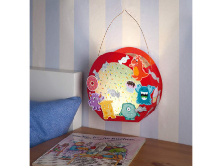 folia Lampion prédécoupé, en papier photo, rouge vif