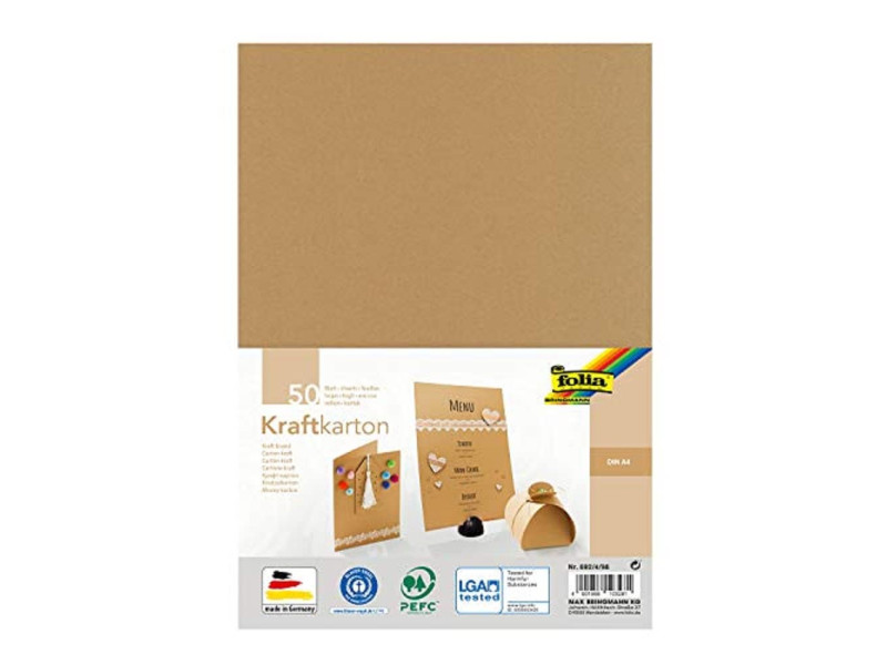 folia Papier kraft, 230 g/m2, A4, 50 feuilles