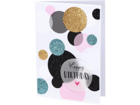 folia Bloc de carton à paillettes 'Basic', 170 x 245 mm