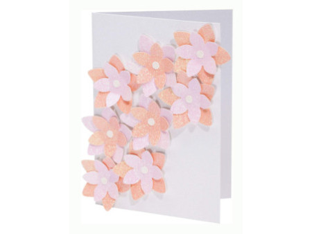 folia Bloc de carton à paillettes 'Pastel', 170 x 245 mm