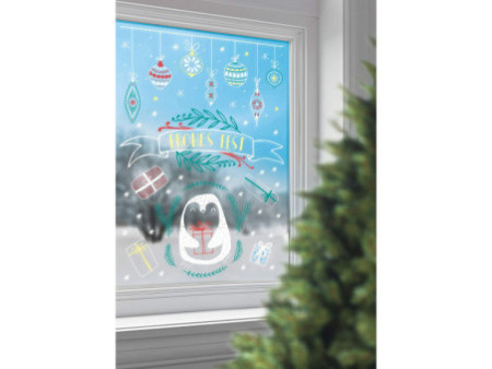 folia Modèle de décoration pour fenêtre 'Période hivernale'
