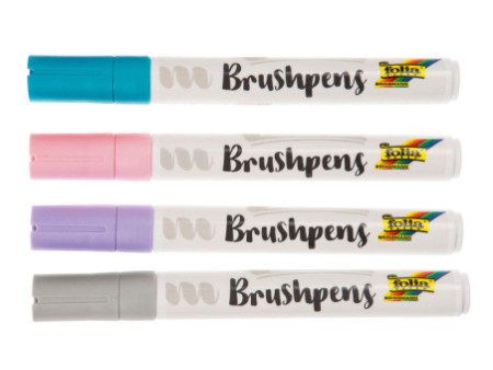 folia Stylo pinceau Brush Pens 'Pastell', kit de 4