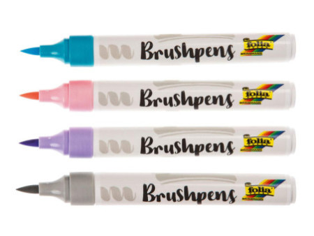 folia Stylo pinceau Brush Pens 'Pastell', kit de 4