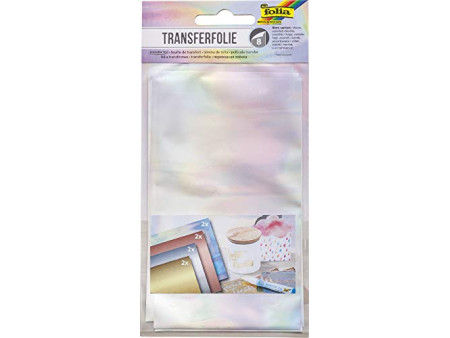 folia Film de transfert, 90 x 160 mm, 8 feuilles, assorti