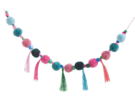 folia Pompon en laine 'Pastell', 24 pièces, assorti