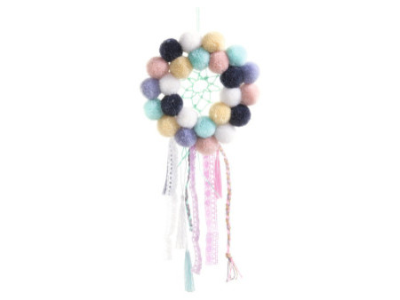 folia Pompon en laine 'Elegance', 24 pièces, assorti